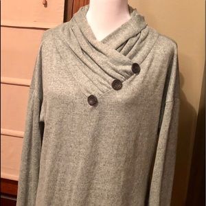 Sage green long tunic sweater. Never worn.